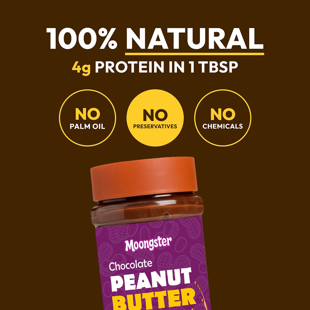Moongster Natural Chocolate Peanut Butter 1Kg