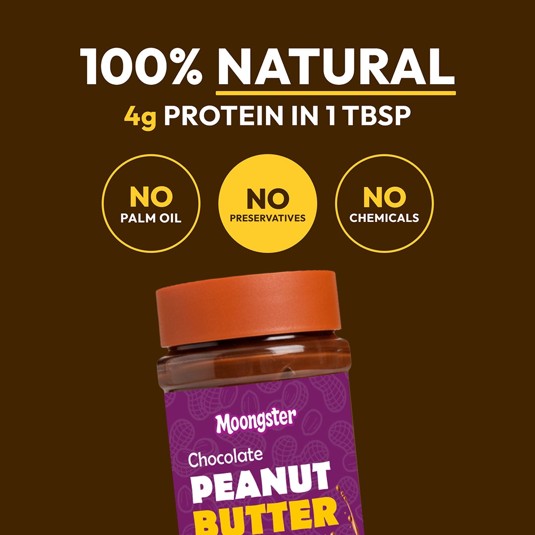 Moongster Natural Chocolate Peanut Butter 1Kg