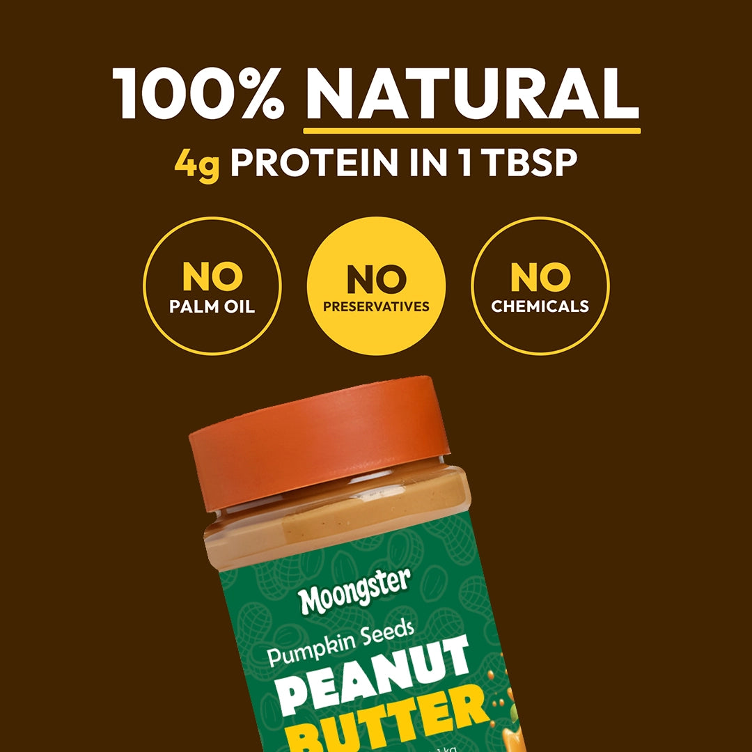 Moongster Natural Pumpkin Seeds Peanut Butter 1Kg